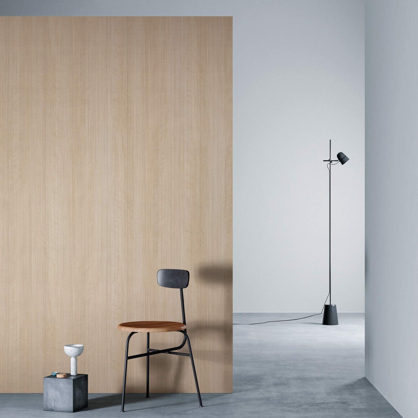3M DI-NOC Fine Wood Abrasion Resistant FW-1138AR architectural film installed in room scene