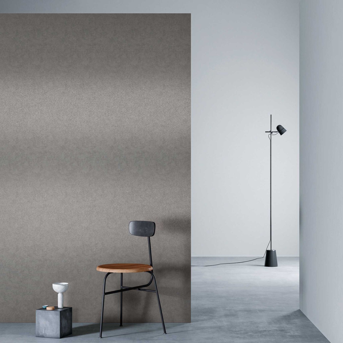 3M DI-NOC Metallic Abrasion Resistant ME-2282AR architectural film installed in room scene