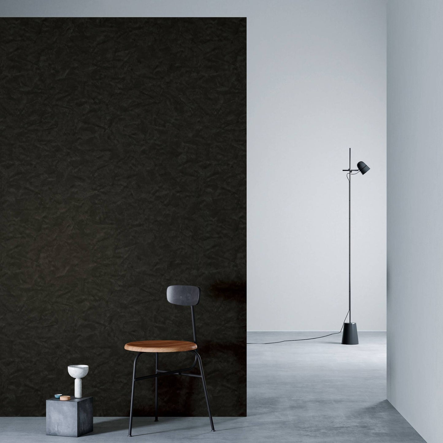 3M DI-NOC Earth/Stone AE-1640 architectural film installed in room scene