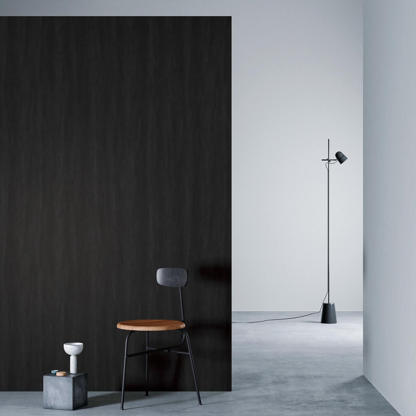 3M DI-NOC Earth/Stone AE-1646 architectural film installed in room scene