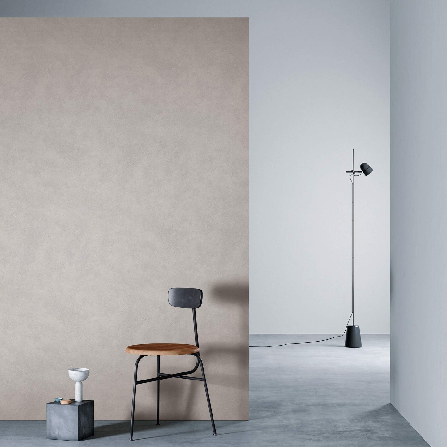 3M DI-NOC Earth/Stone Matte AE-1917MT architectural film installed in room scene
