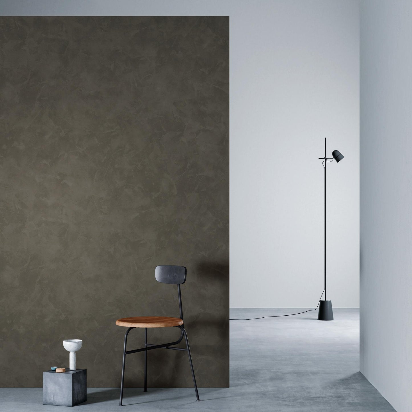 3M DI-NOC Earth/Stone AE-2159 architectural film installed in room scene