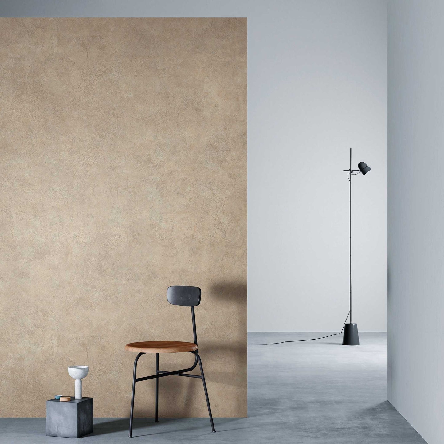 3M DI-NOC Earth/Stone Matte AE-2163MT architectural film installed in room scene