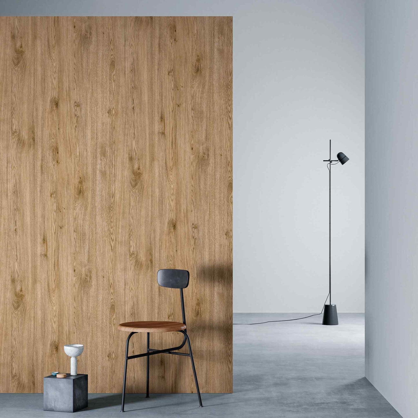 3M DI-NOC Dry Wood Matte DW-1897MT architectural film installed in room scene