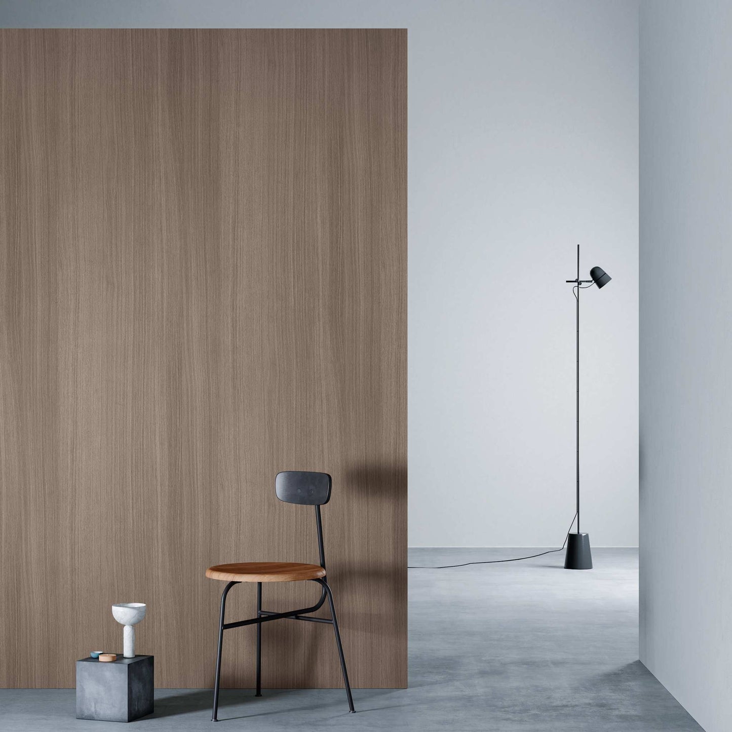 3M DI-NOC Dry Wood Matte DW-1898MT architectural film installed in room scene