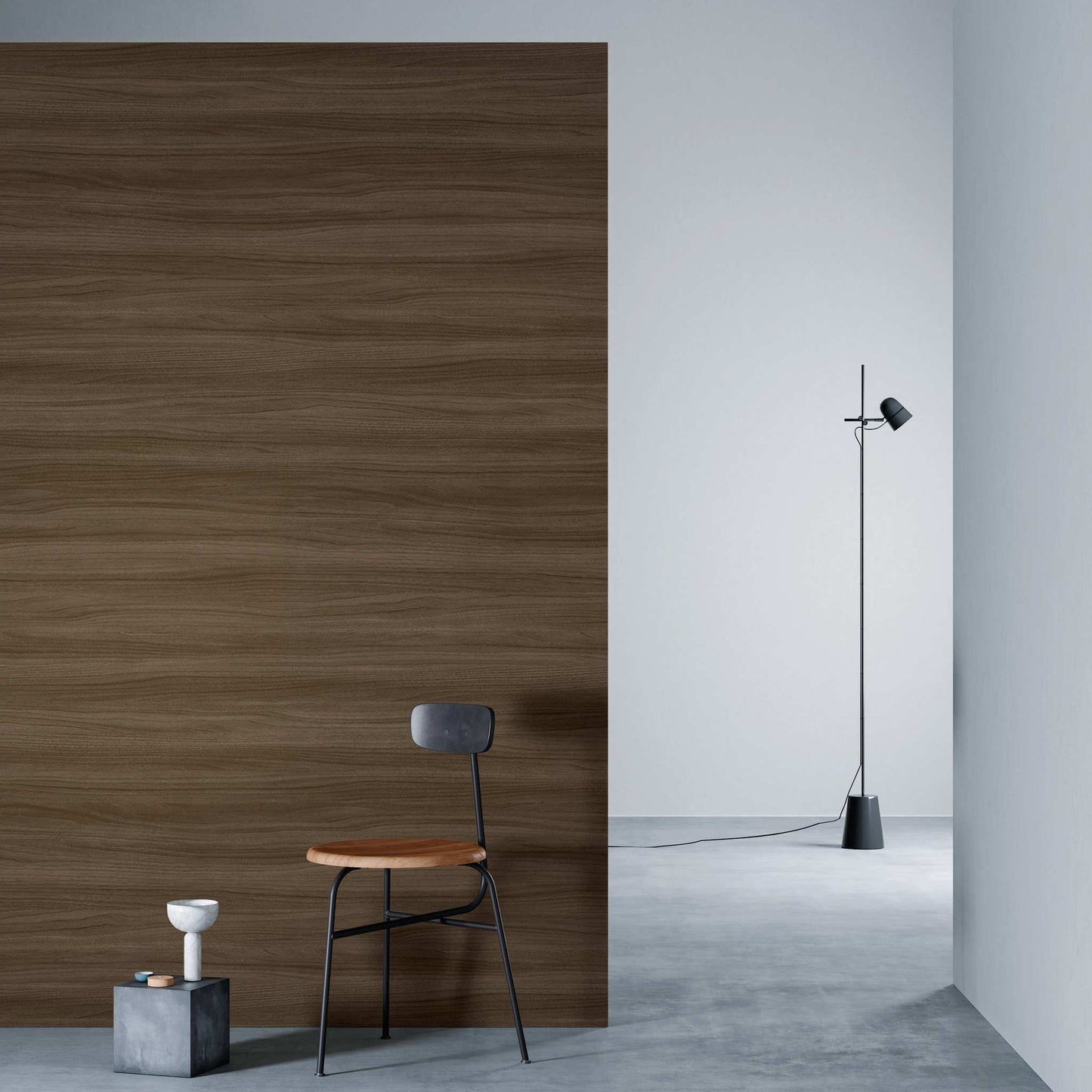 3M DI-NOC Dry Wood Matte DW-1900HMT architectural film installed in room scene