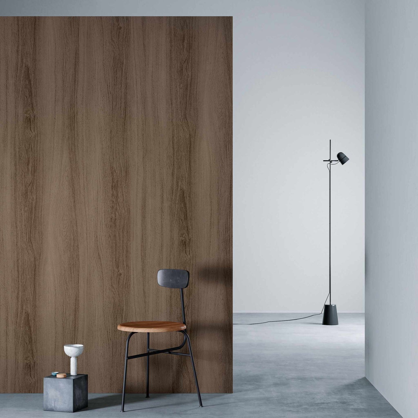 3M DI-NOC Dry Wood Matte DW-2223MT architectural film installed in room scene