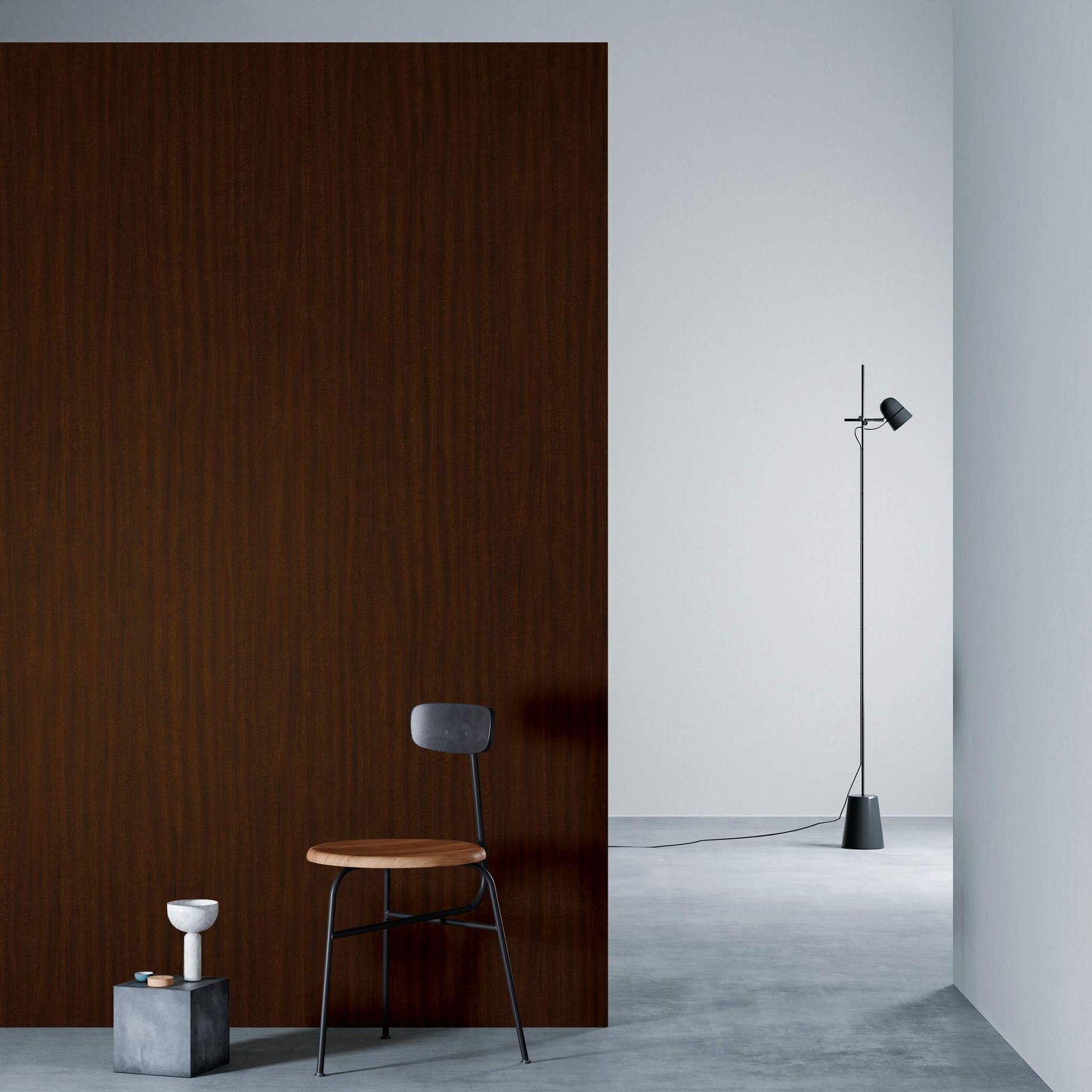 3M DI-NOC Fine Wood FW-887 architectural film installed in room scene