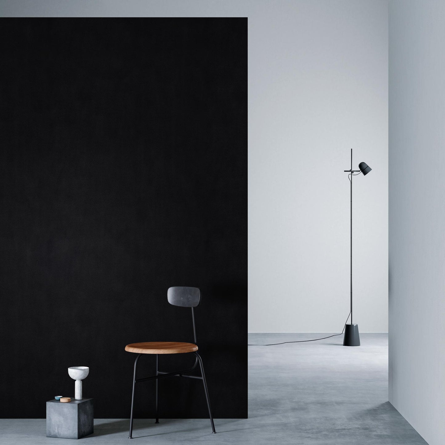 3M DI-NOC Leather LE-1171 architectural film installed in room scene