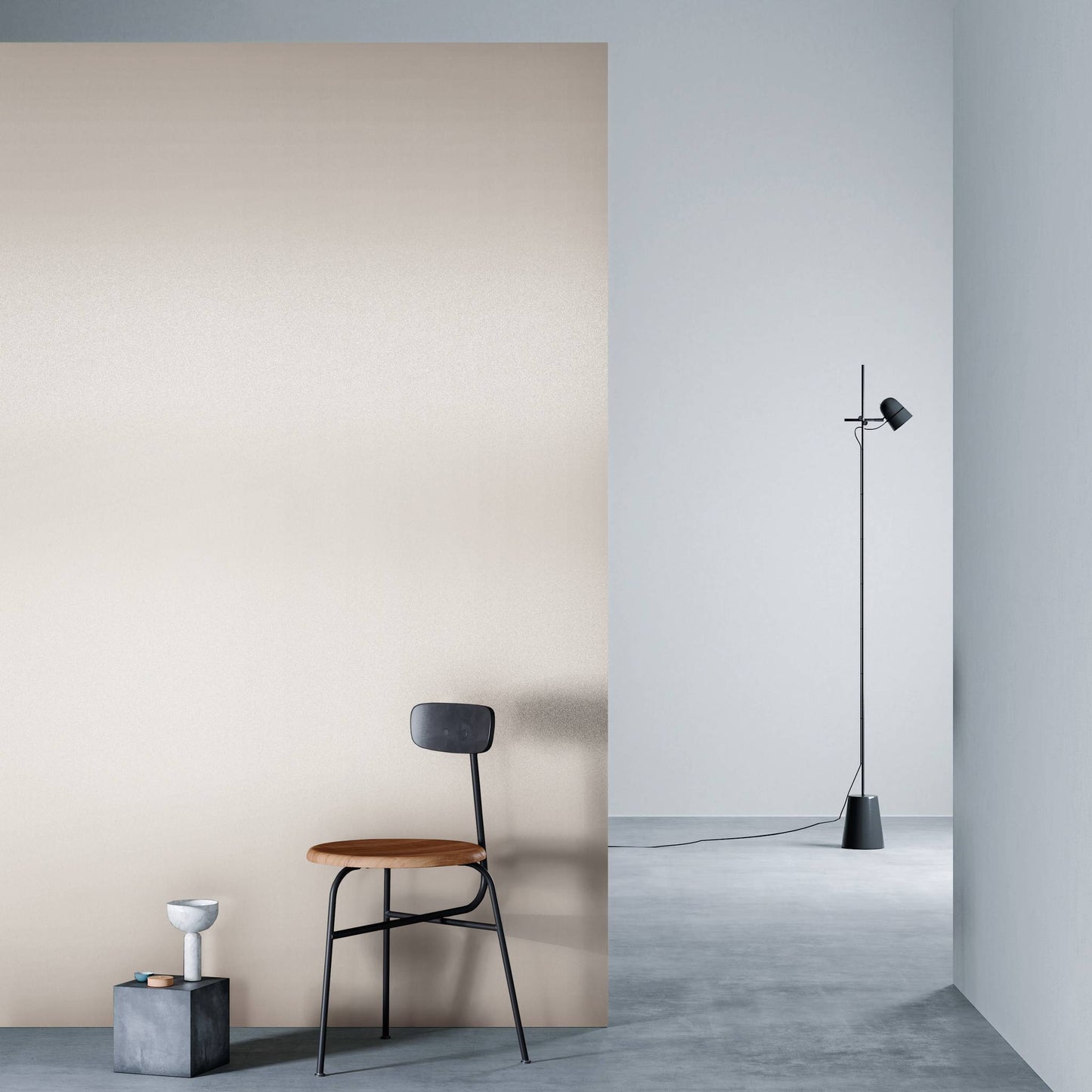 3M DI-NOC Metallic ME-1466 architectural film installed in room scene