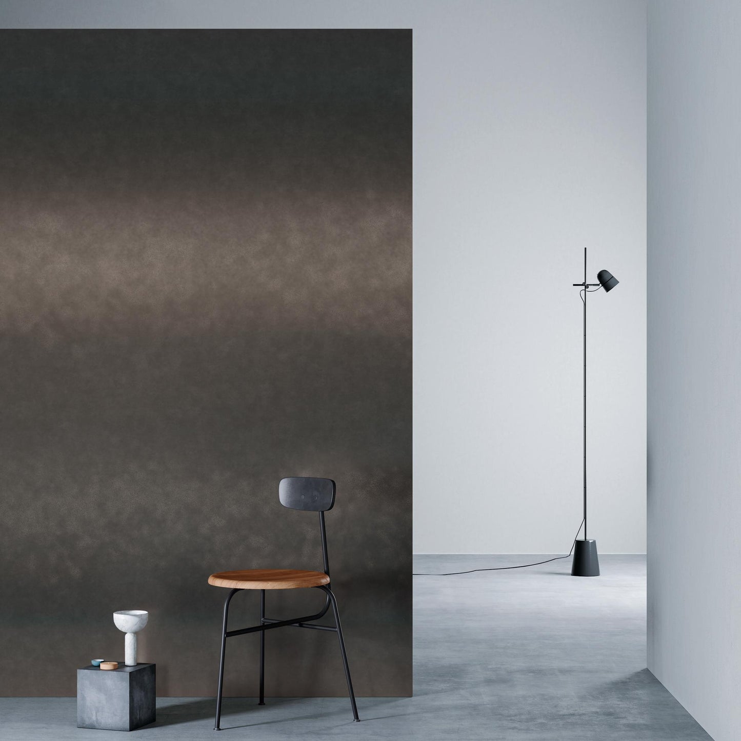 3M DI-NOC Metallic ME-2023 architectural film installed in room scene