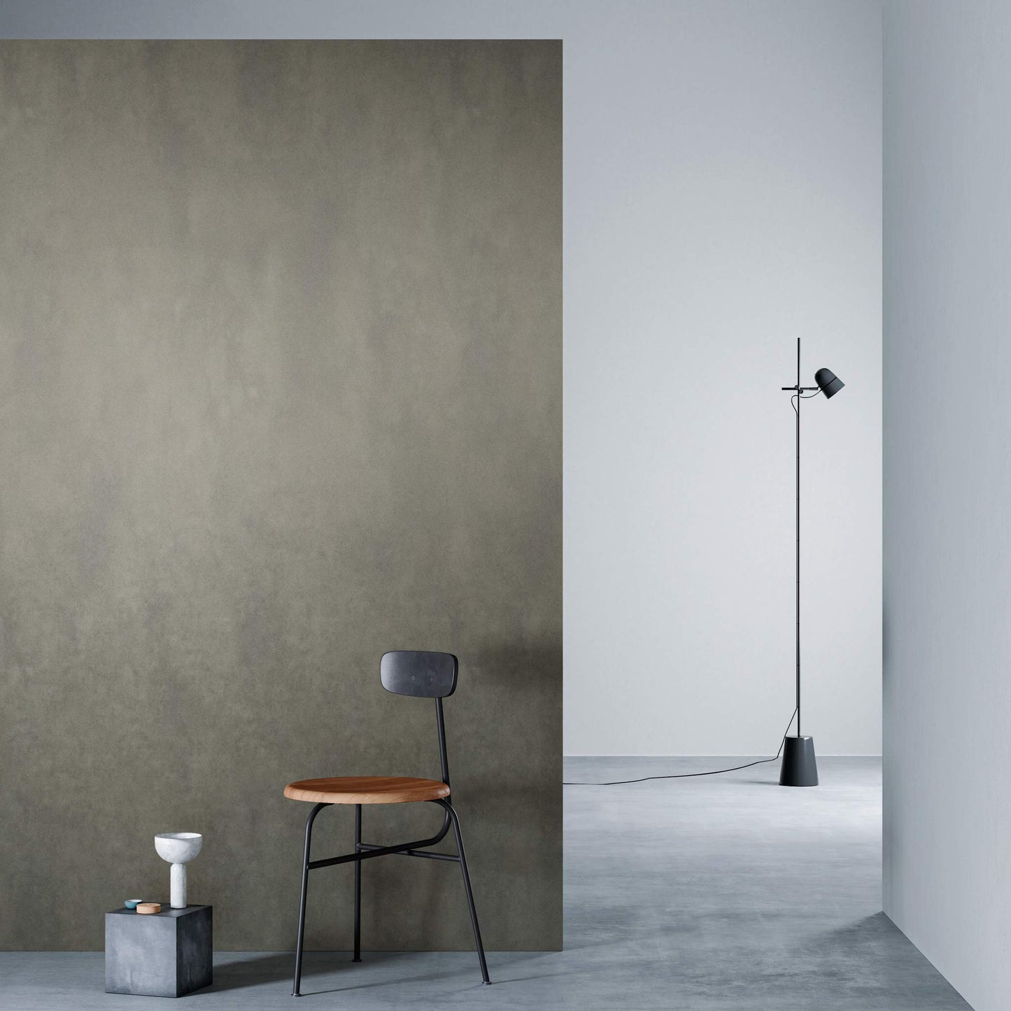 3M DI-NOC Metallic ME-2554 architectural film installed in room scene