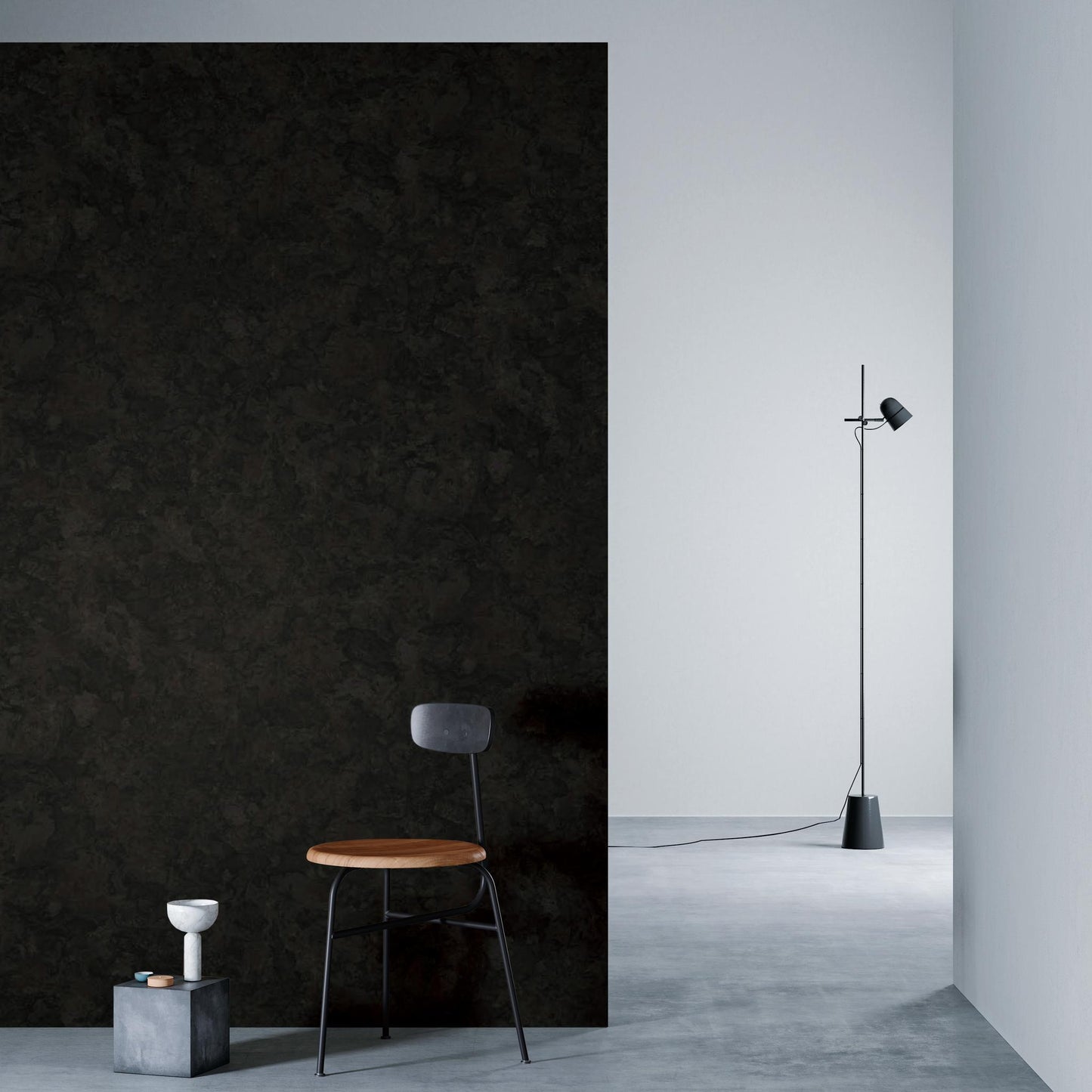 3M DI-NOC Aged Metal RT-1111 architectural film installed in room scene