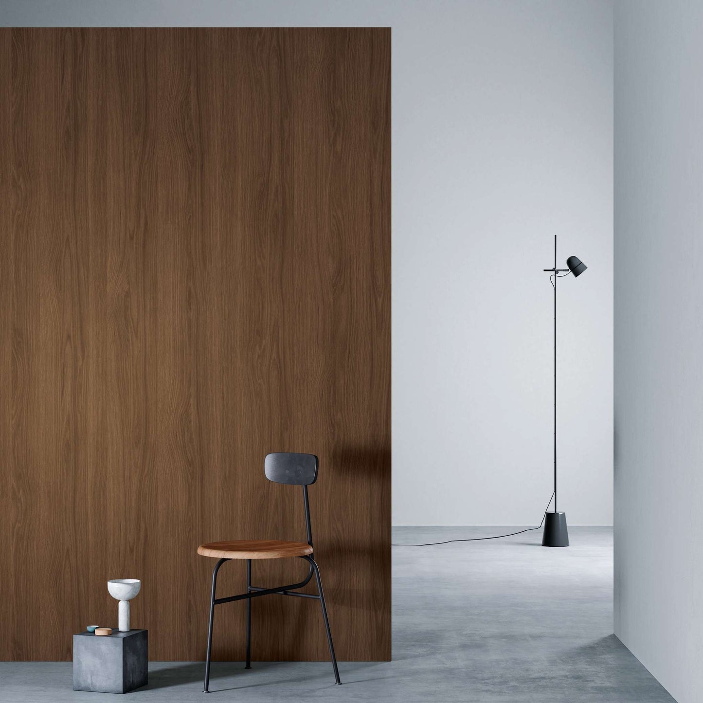 3M DI-NOC Premium Wood Matte PW-2311MT architectural film installed in room scene