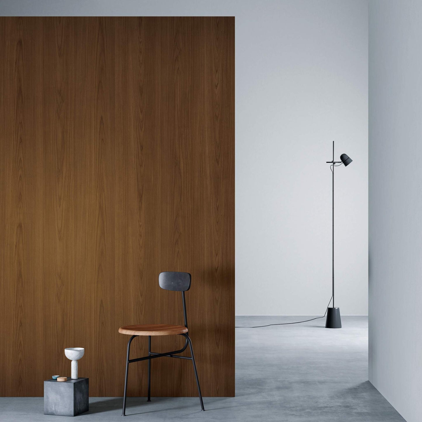3M DI-NOC Premium Wood Matte PW-2325MT architectural film installed in room scene