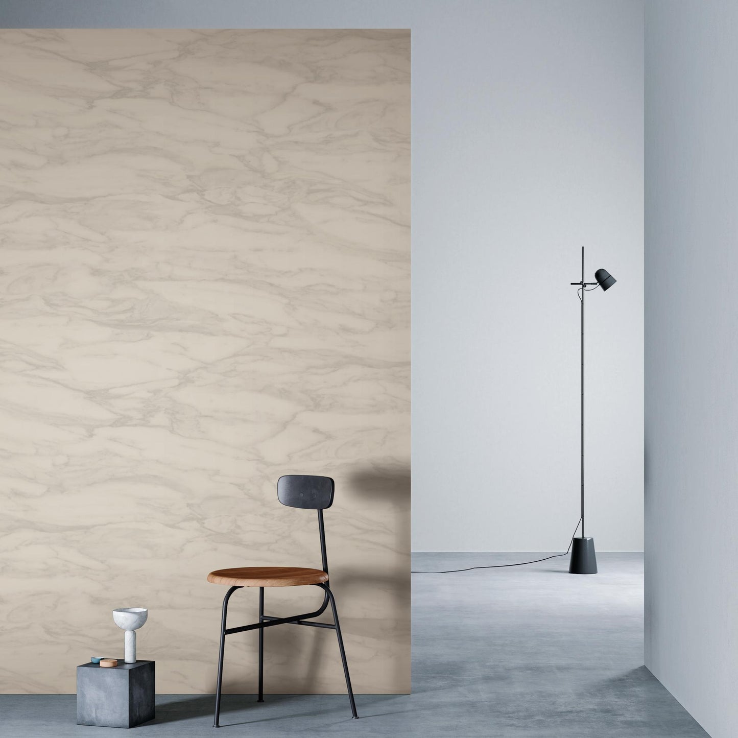 3M DI-NOC Stone ST-1588 architectural film installed in room scene