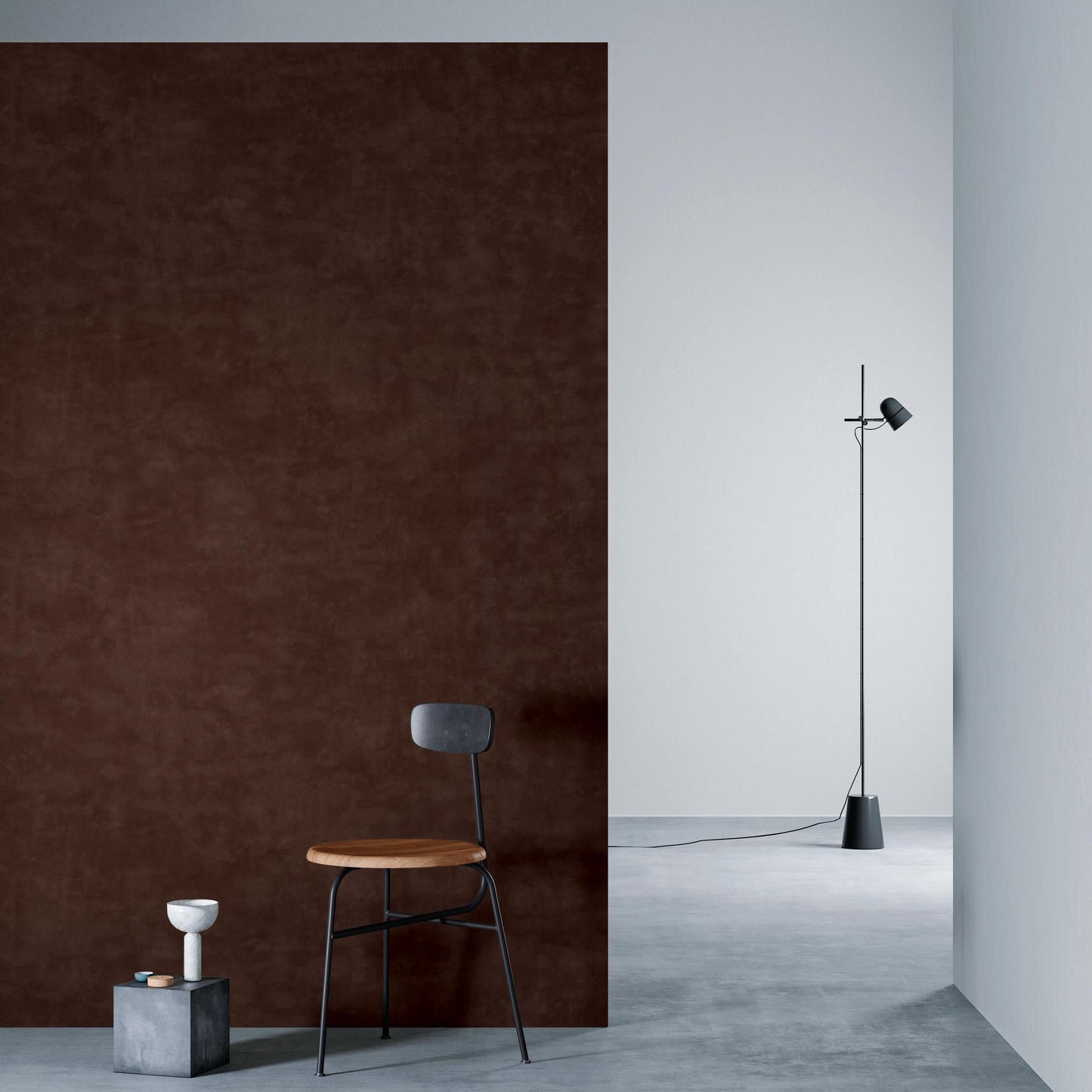 3M DI-NOC Suede Matte SU-2231MT architectural film installed in room scene