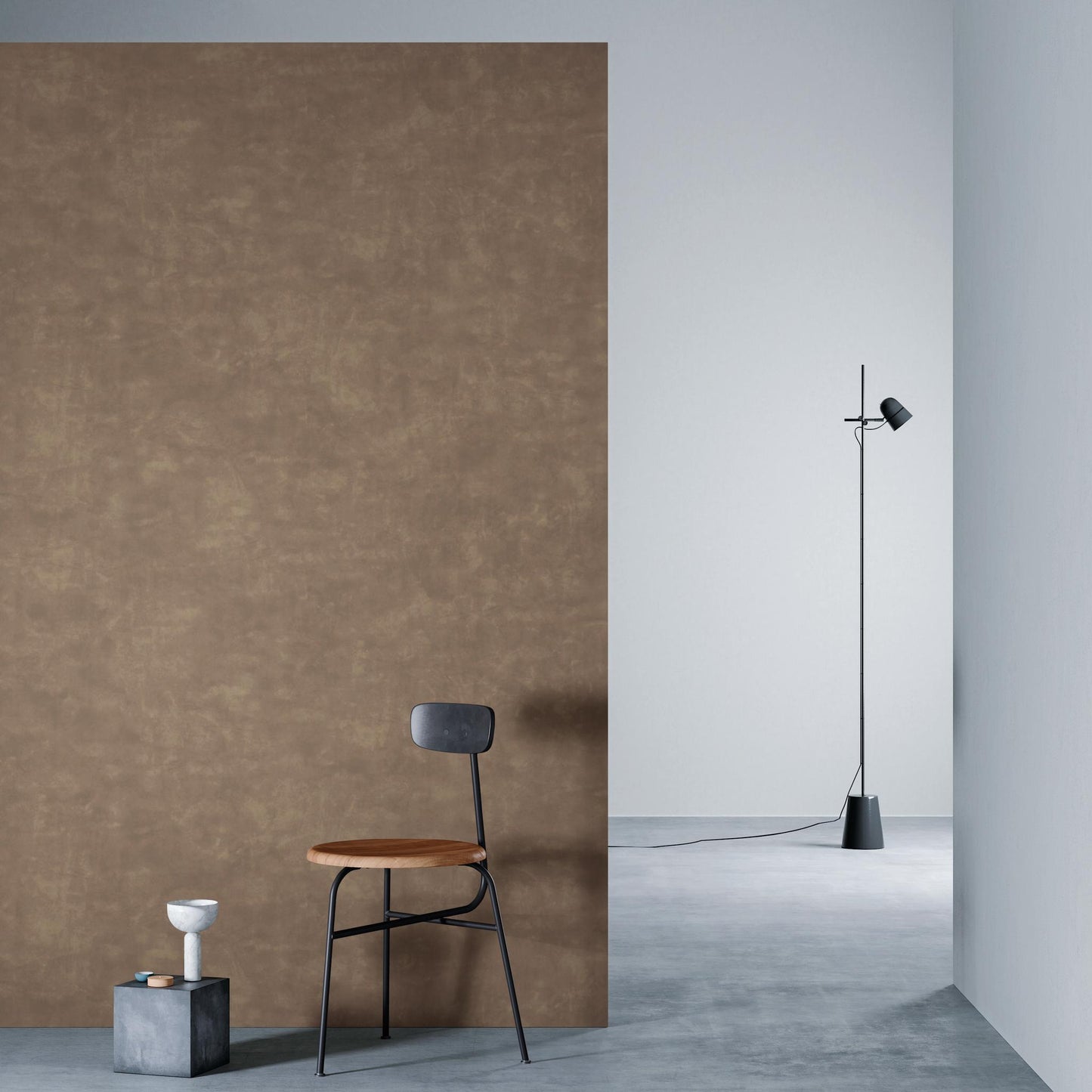 3M DI-NOC Suede Matte SU-2232MT architectural film installed in room scene
