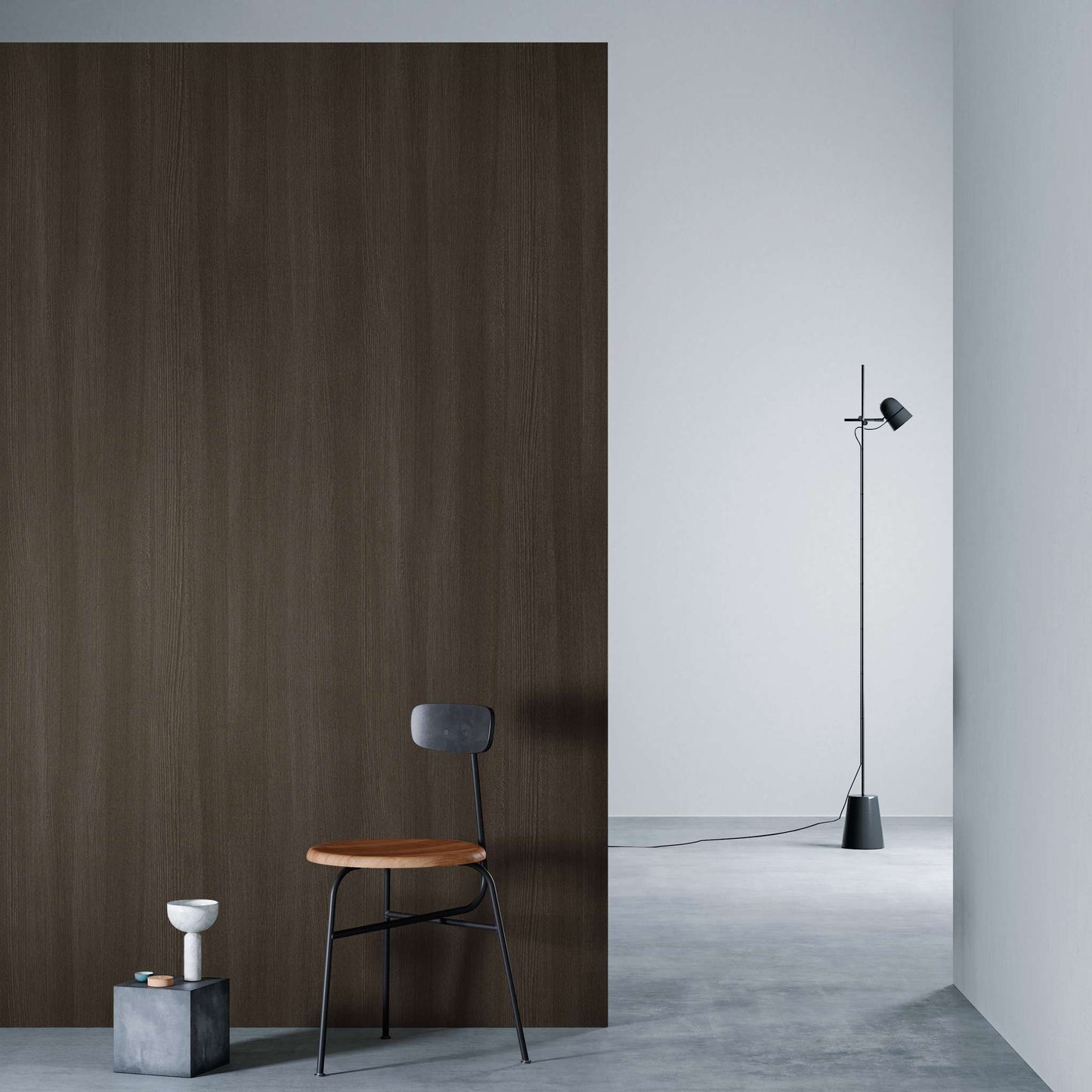 3M DI-NOC Wood Grain WG-1044 architectural film installed in room scene