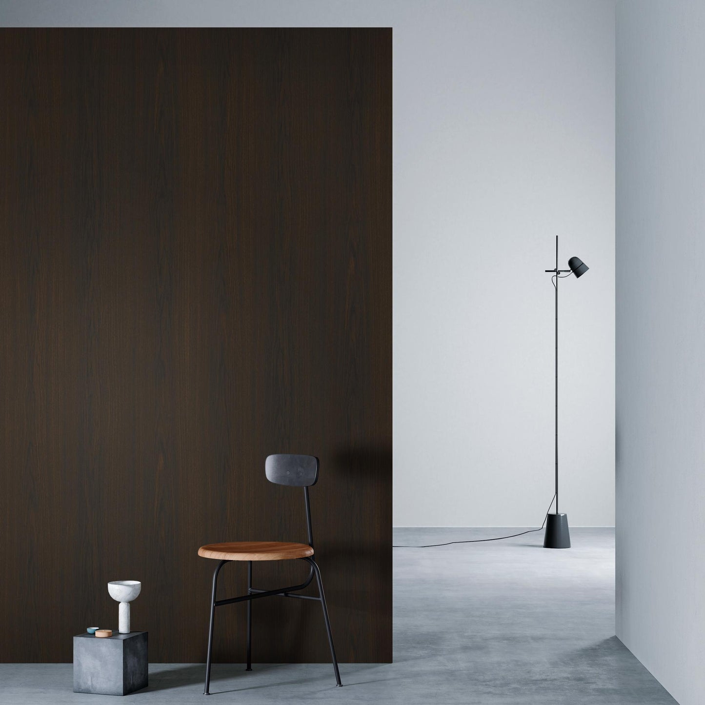 3M DI-NOC Wood Grain WG-156 architectural film installed in room scene