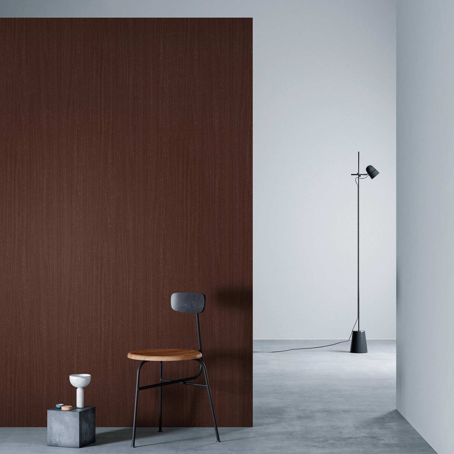3M DI-NOC Wood Grain WG-2033 architectural film installed in room scene