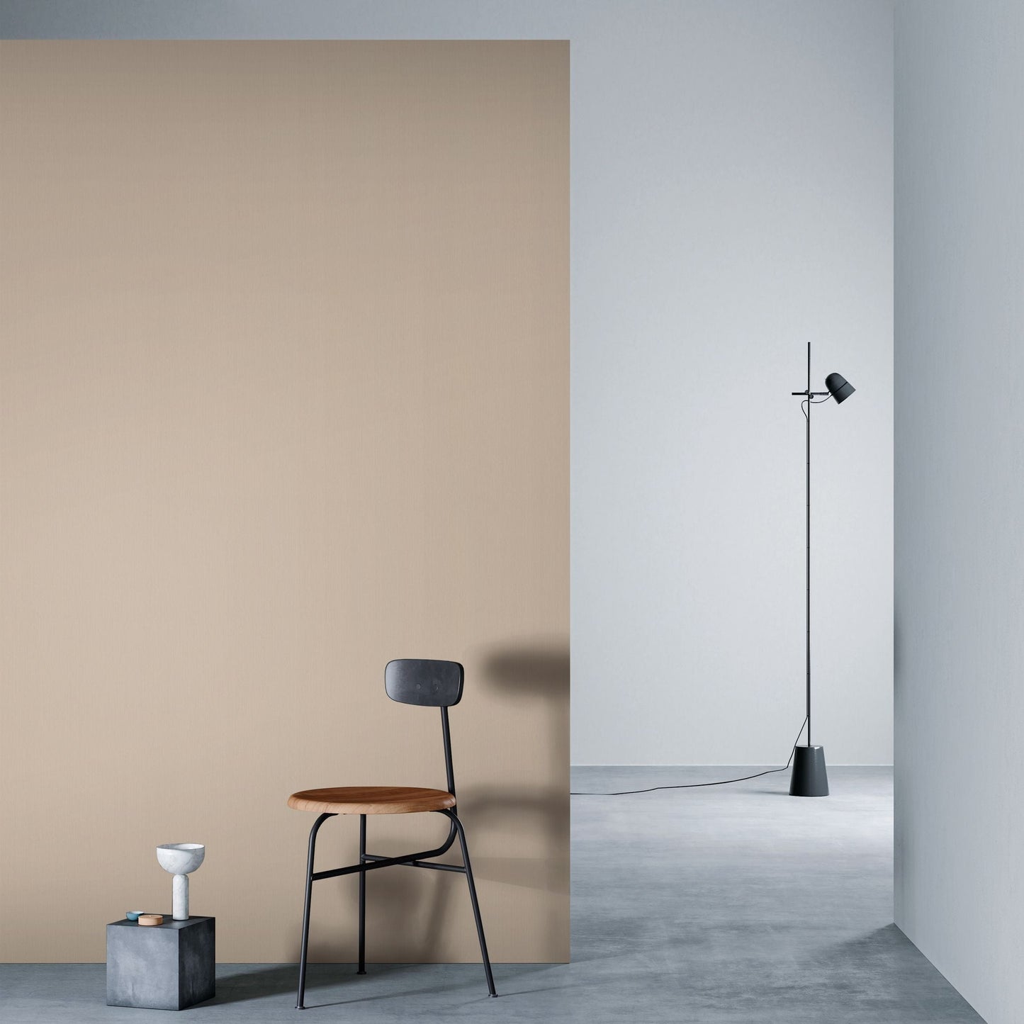 3M DI-NOC Wood Grain WG-2049 architectural film installed in room scene