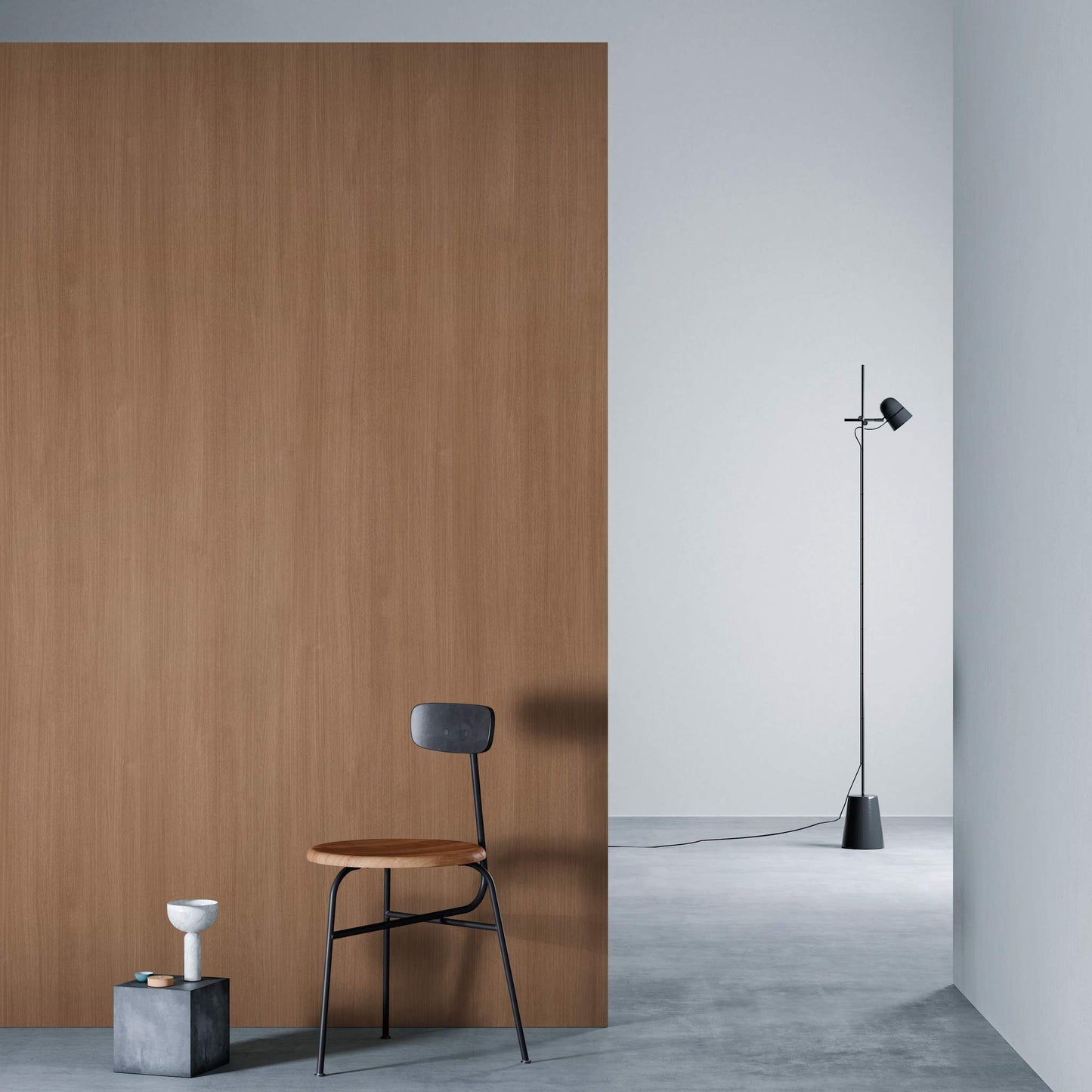 3M DI-NOC Wood Grain WG-2071 architectural film installed in room scene