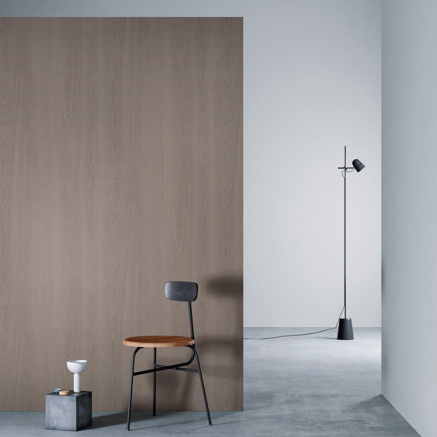 3M DI-NOC Wood Grain WG-467 architectural film installed in room scene