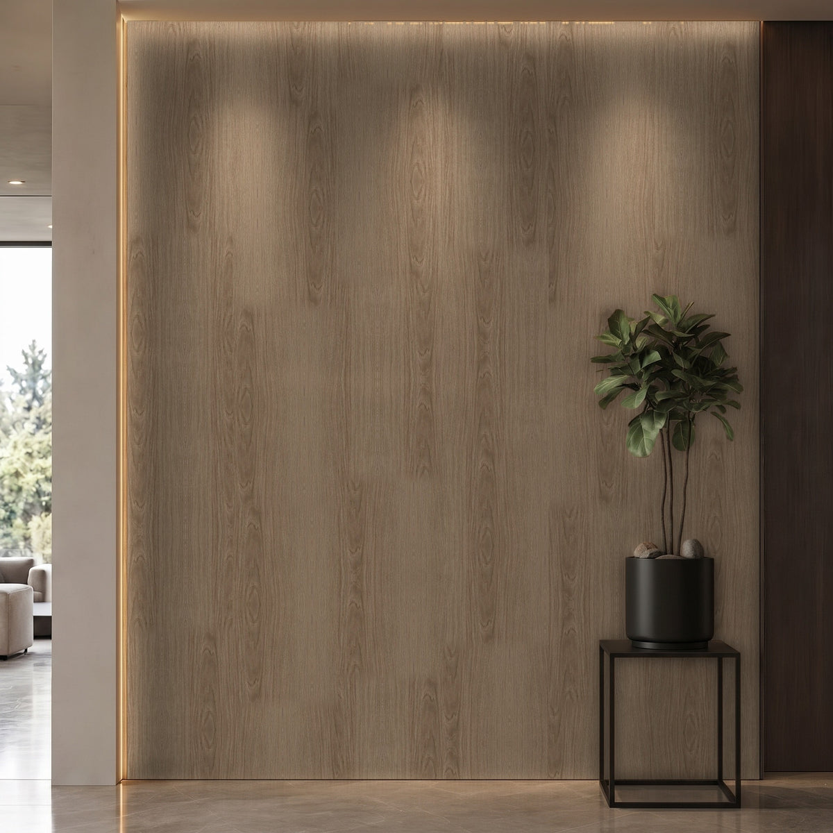 Bodaq LW112 interior film rendered on a feature wall