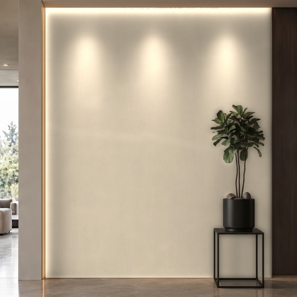 Bodaq PTW02 Painted interior film rendered on a feature wall