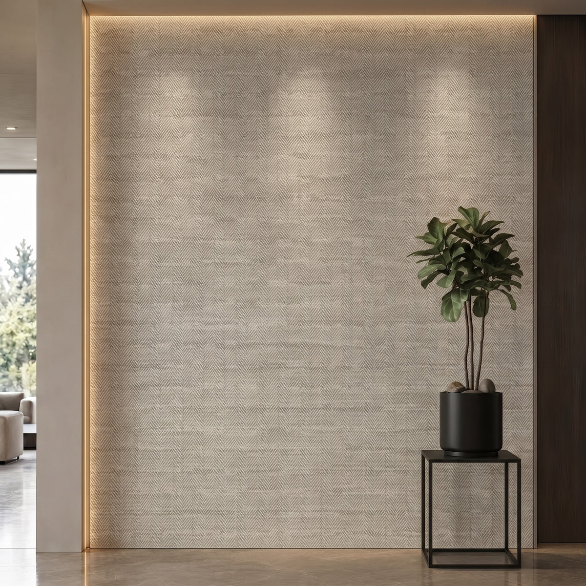 Bodaq RF008 interior film rendered on a feature wall
