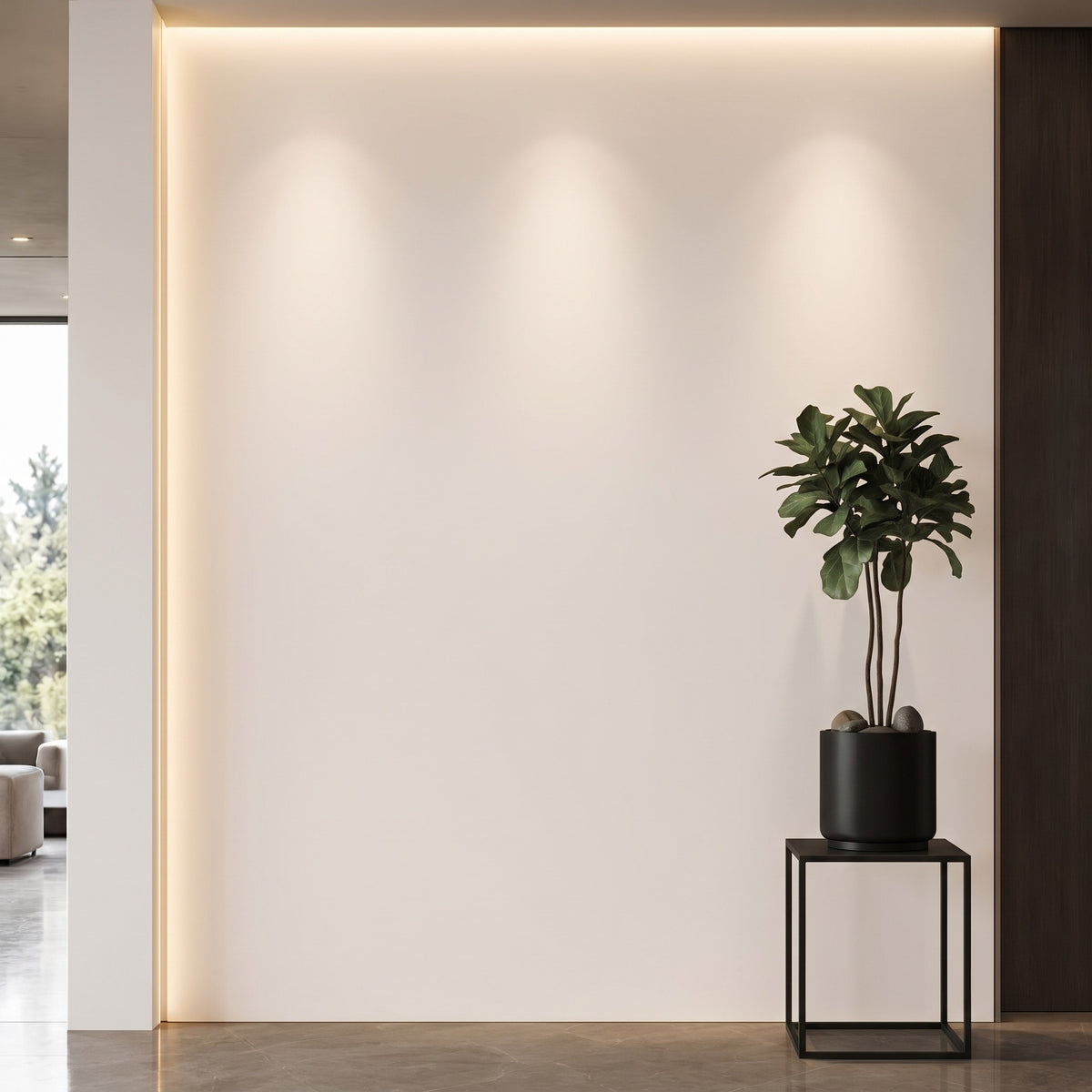 Bodaq S176 interior film rendered on a feature wall