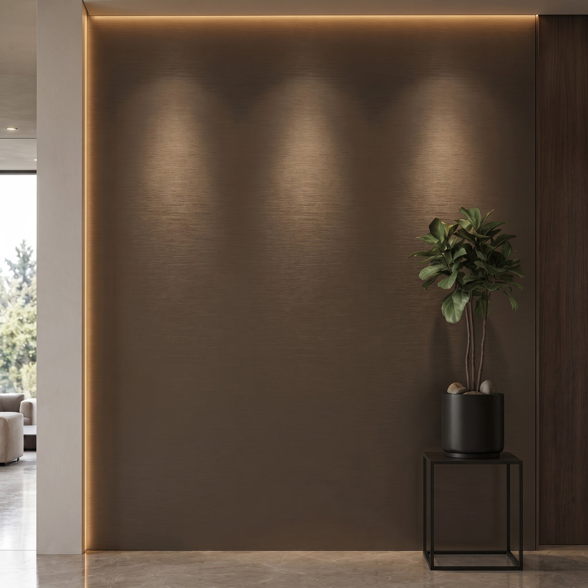 Bodaq S234 interior film rendered on a feature wall