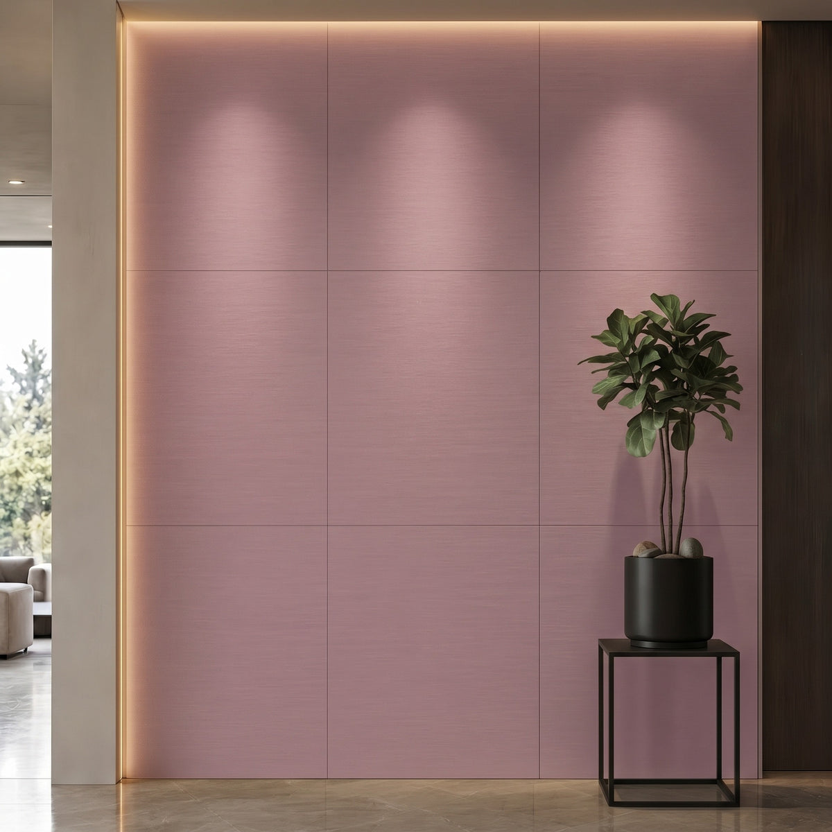 Bodaq S238 interior film rendered on a feature wall