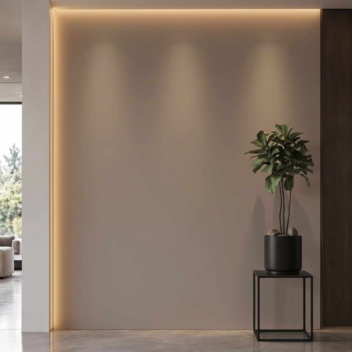 Bodaq S246 interior film rendered on a feature wall