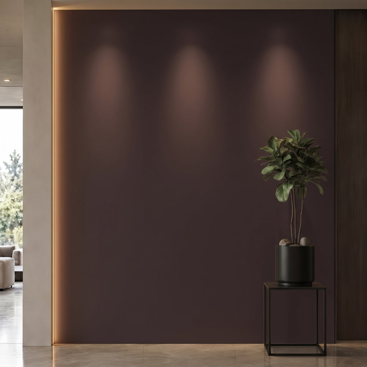 Bodaq S262 interior film rendered on a feature wall