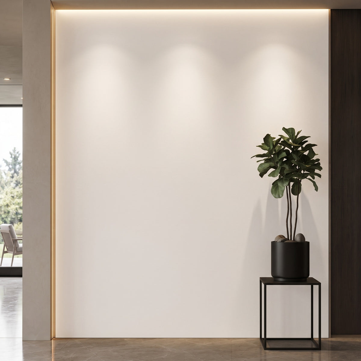 Bodaq S265 interior film rendered on a feature wall