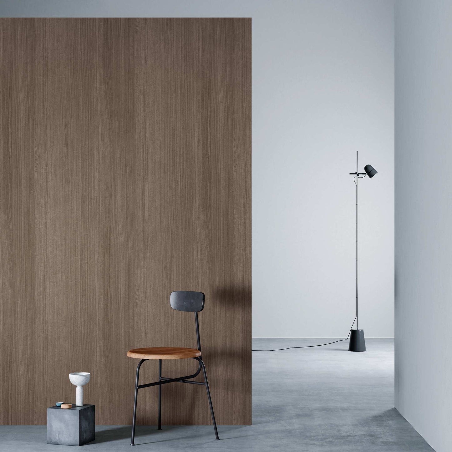 3M DI-NOC Fine Wood Abrasion Resistant FW-337AR architectural film installed in room scene