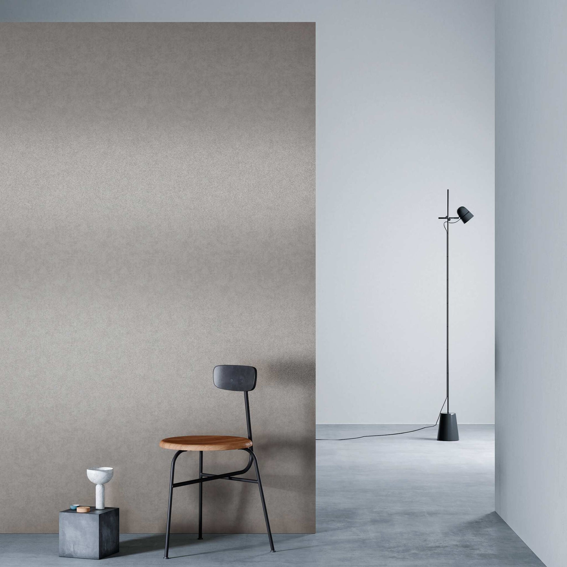 3M DI-NOC Metallic Abrasion Resistant ME-2281AR architectural film installed in room scene