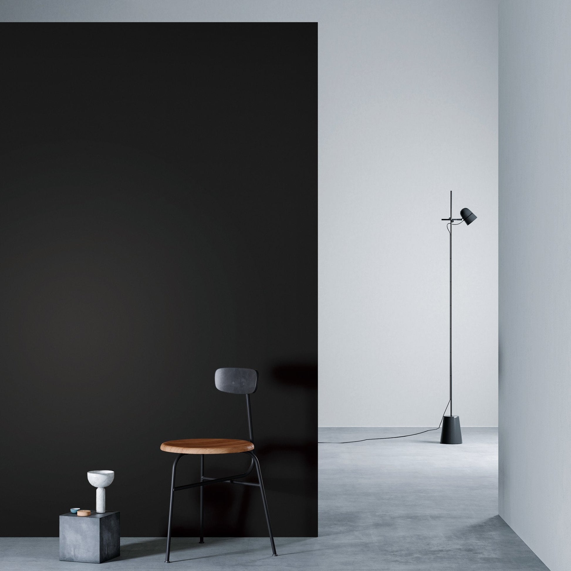 3M DI-NOC Single Color Abrasion Resistant PS-007AR architectural film installed in room scene