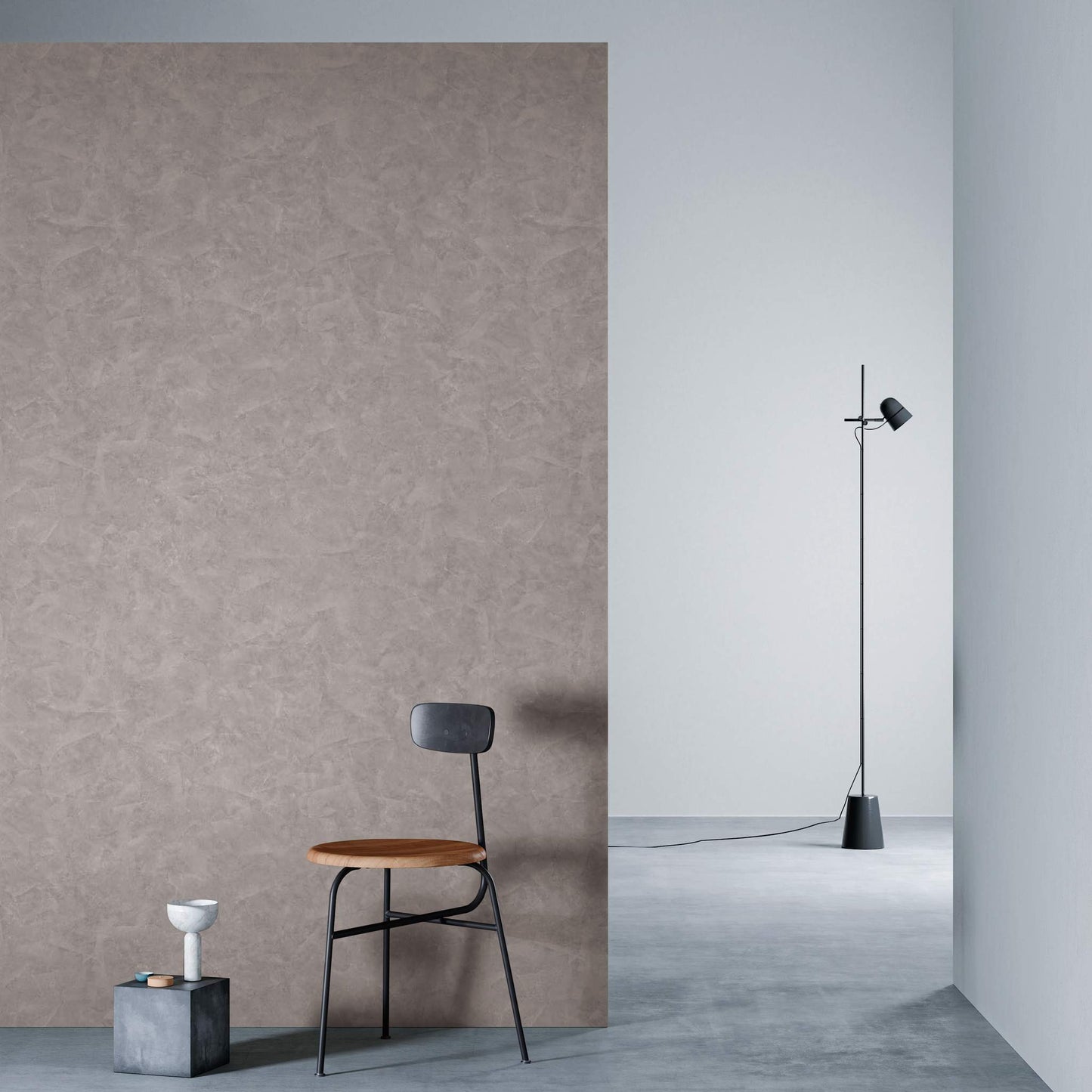 3M DI-NOC Earth/Stone AE-1638 architectural film installed in room scene