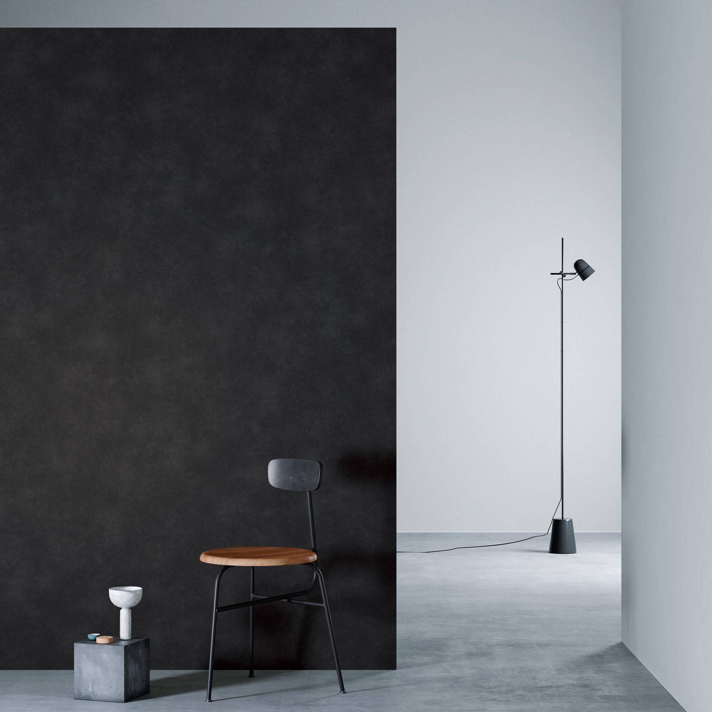 3M DI-NOC Earth/Stone Matte AE-1921MT architectural film installed in room scene