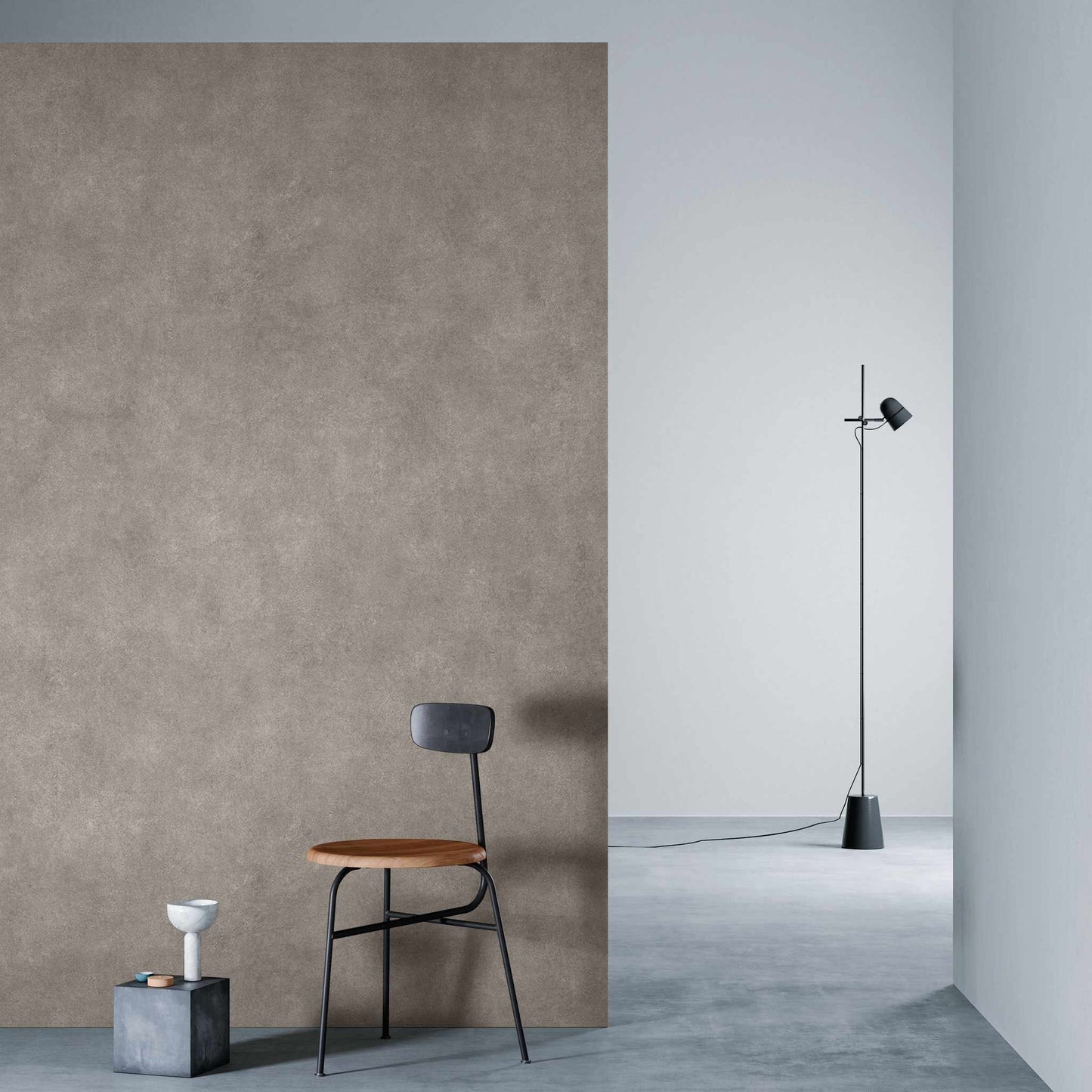 3M DI-NOC Earth/Stone Matte AE-1930MT architectural film installed in room scene