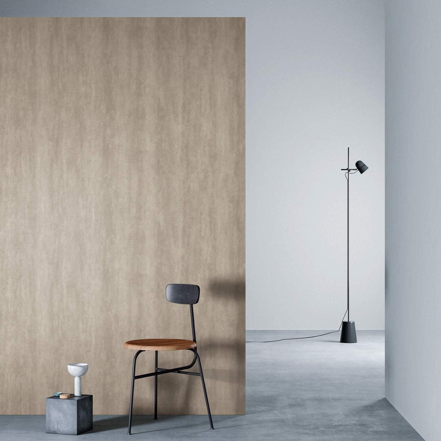 3M DI-NOC Earth/Stone AE-2151 architectural film installed in room scene