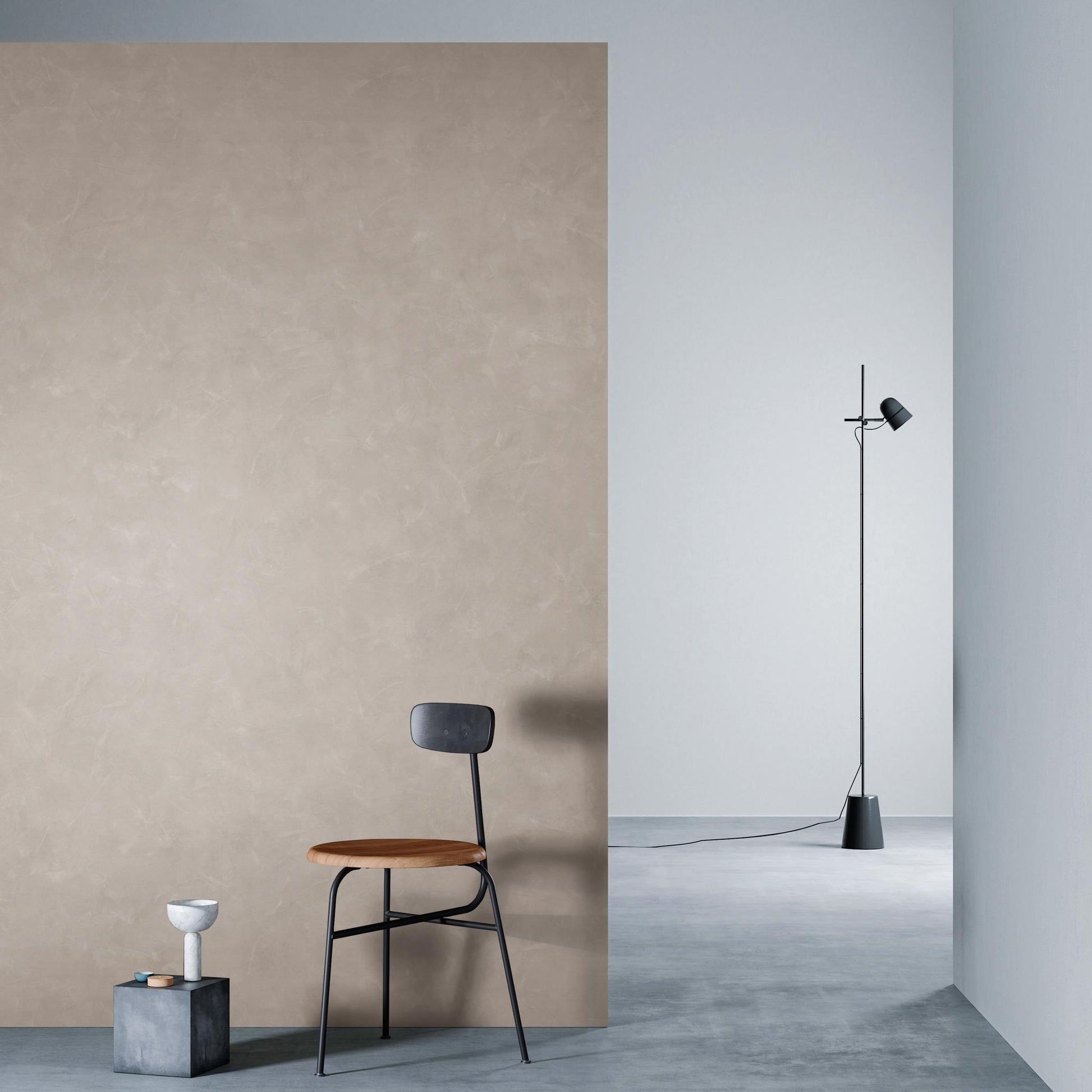 3M DI-NOC Earth/Stone AE-2158 architectural film installed in room scene