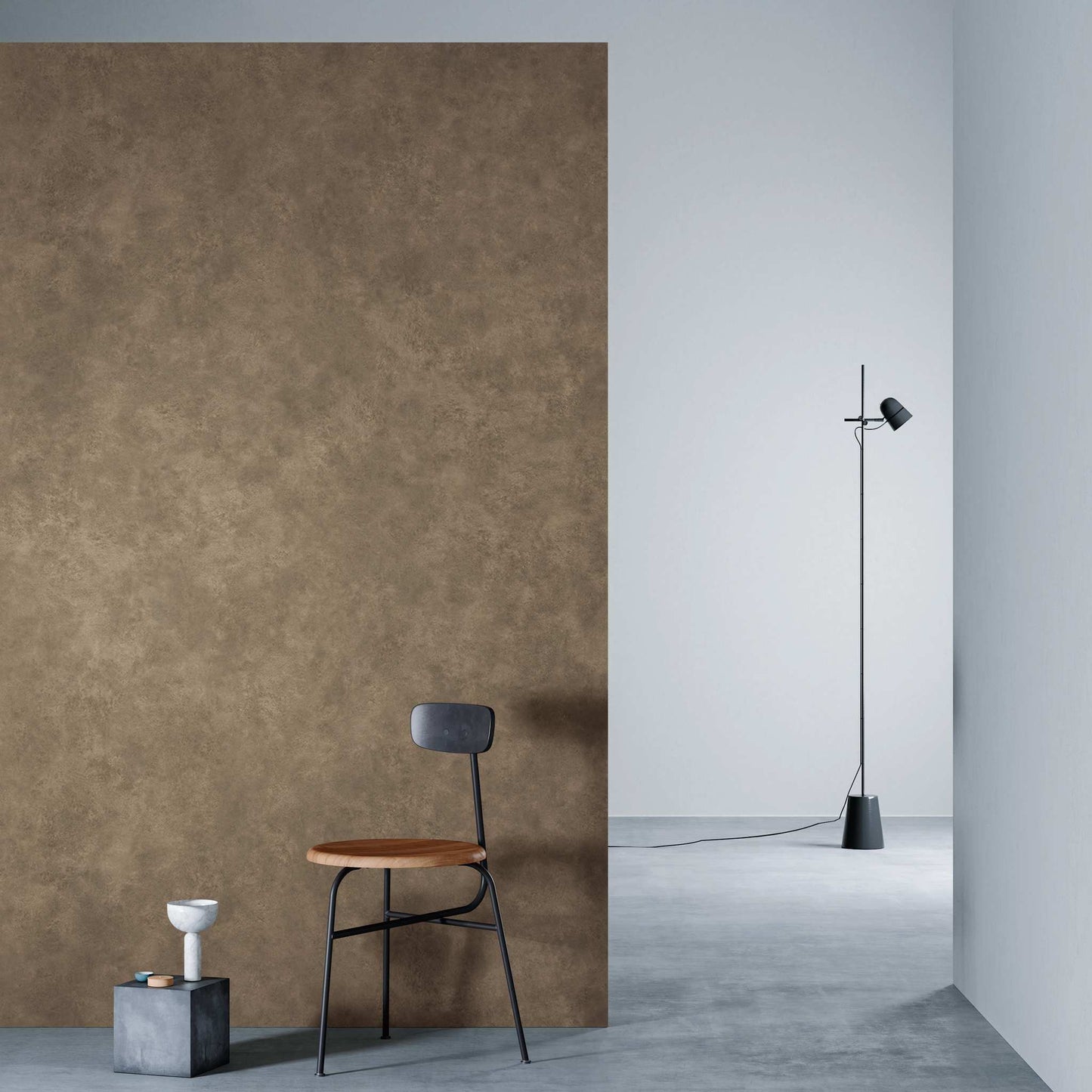 3M DI-NOC Earth/Stone Matte AE-2164MT architectural film installed in room scene