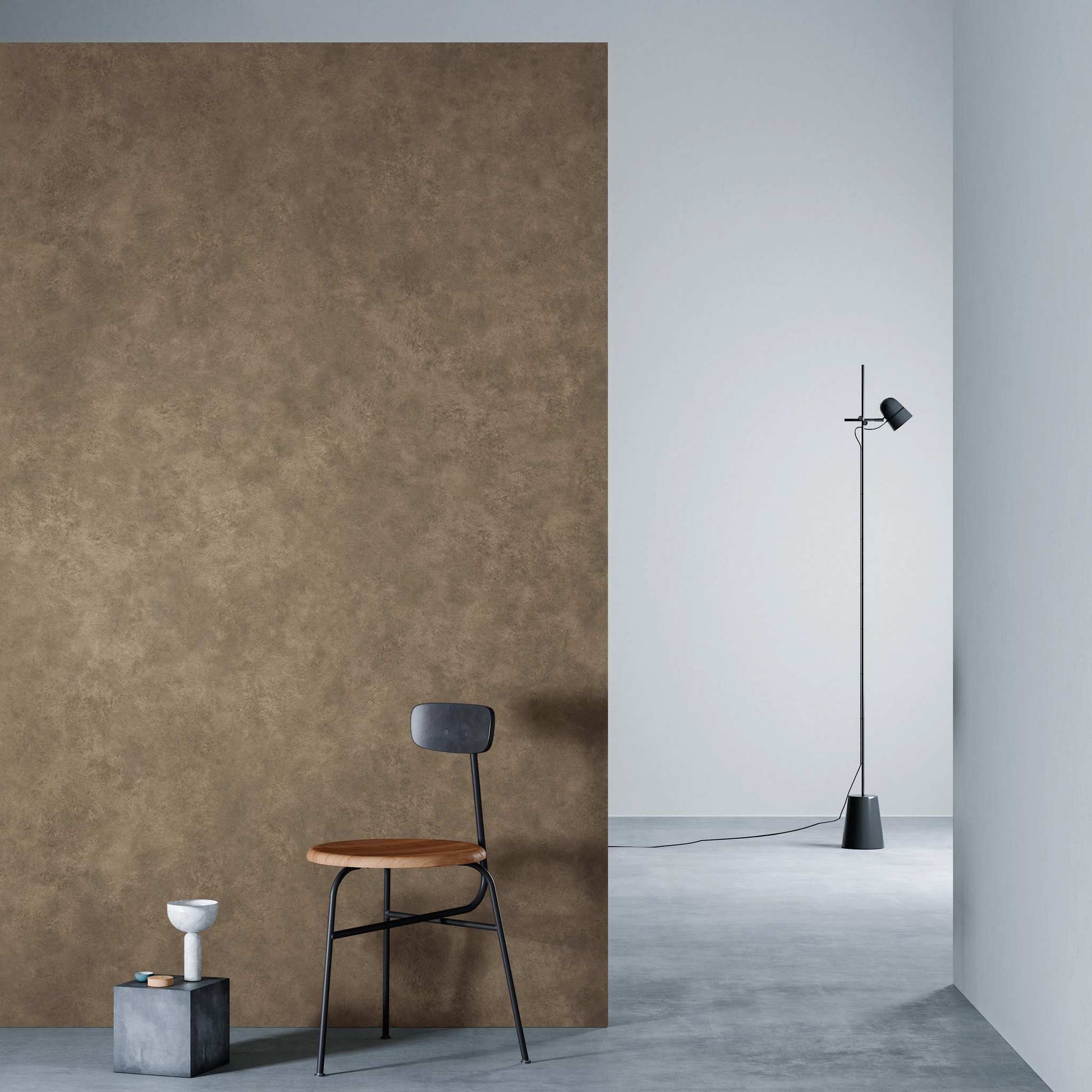 3M DI-NOC Earth/Stone Matte AE-2164MT architectural film installed in room scene