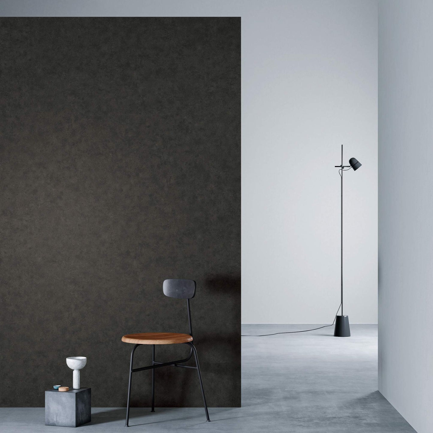 3M DI-NOC Earth/Stone Matte AE-2167MT architectural film installed in room scene