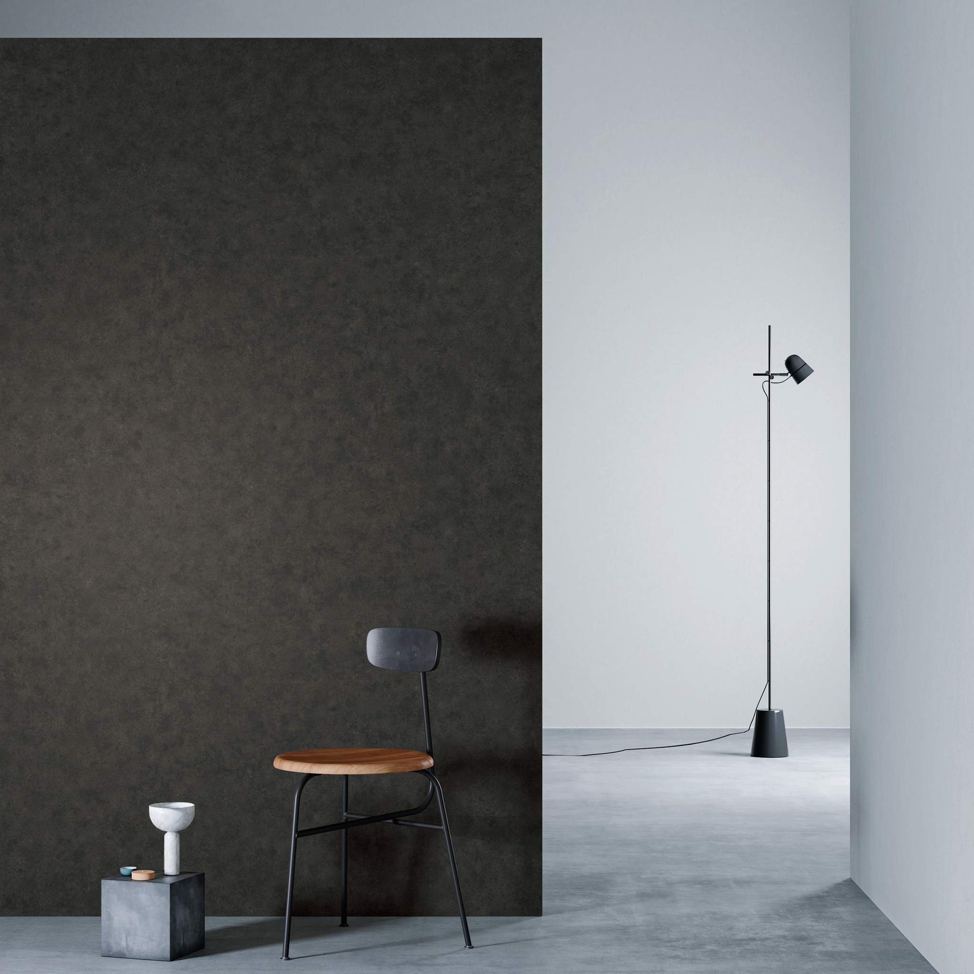 3M DI-NOC Earth/Stone Matte AE-2167MT architectural film installed in room scene