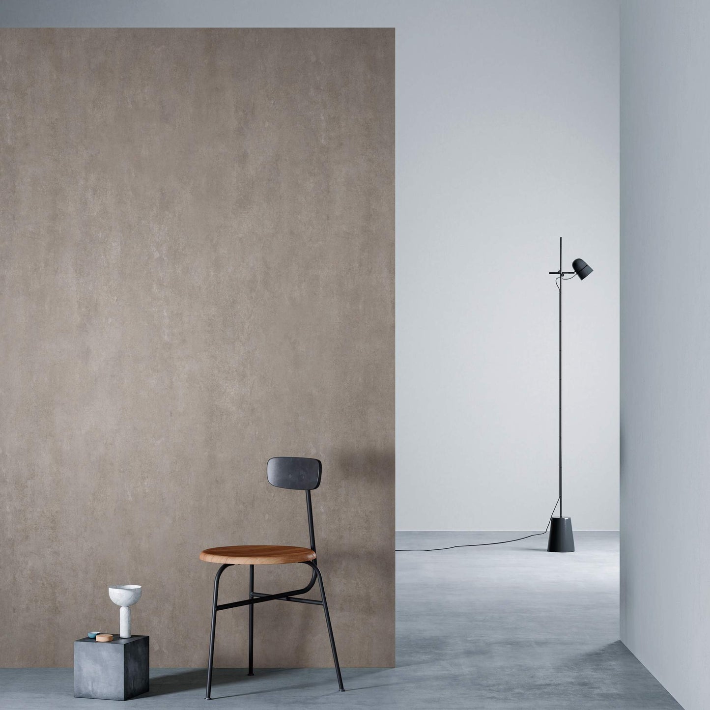 3M DI-NOC Earth/Stone AE-2506 architectural film installed in room scene